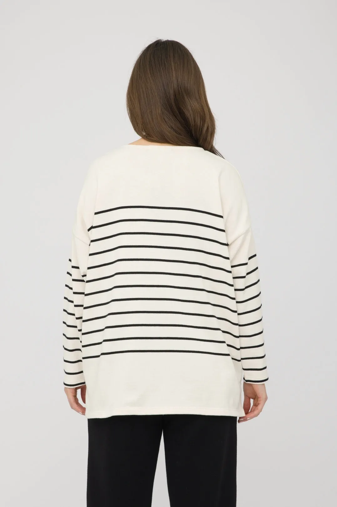 27" Long Sleeve Striped T