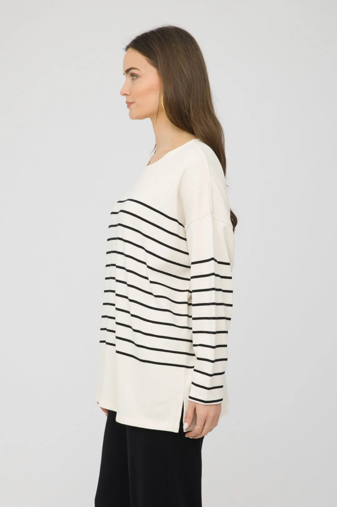 27" Long Sleeve Striped T