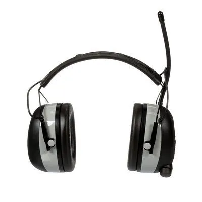 3M Worktunes 7100097024 Wireless Hearing Protector, 24 dB NRR, AM/FM Radio Band, Black/Silver