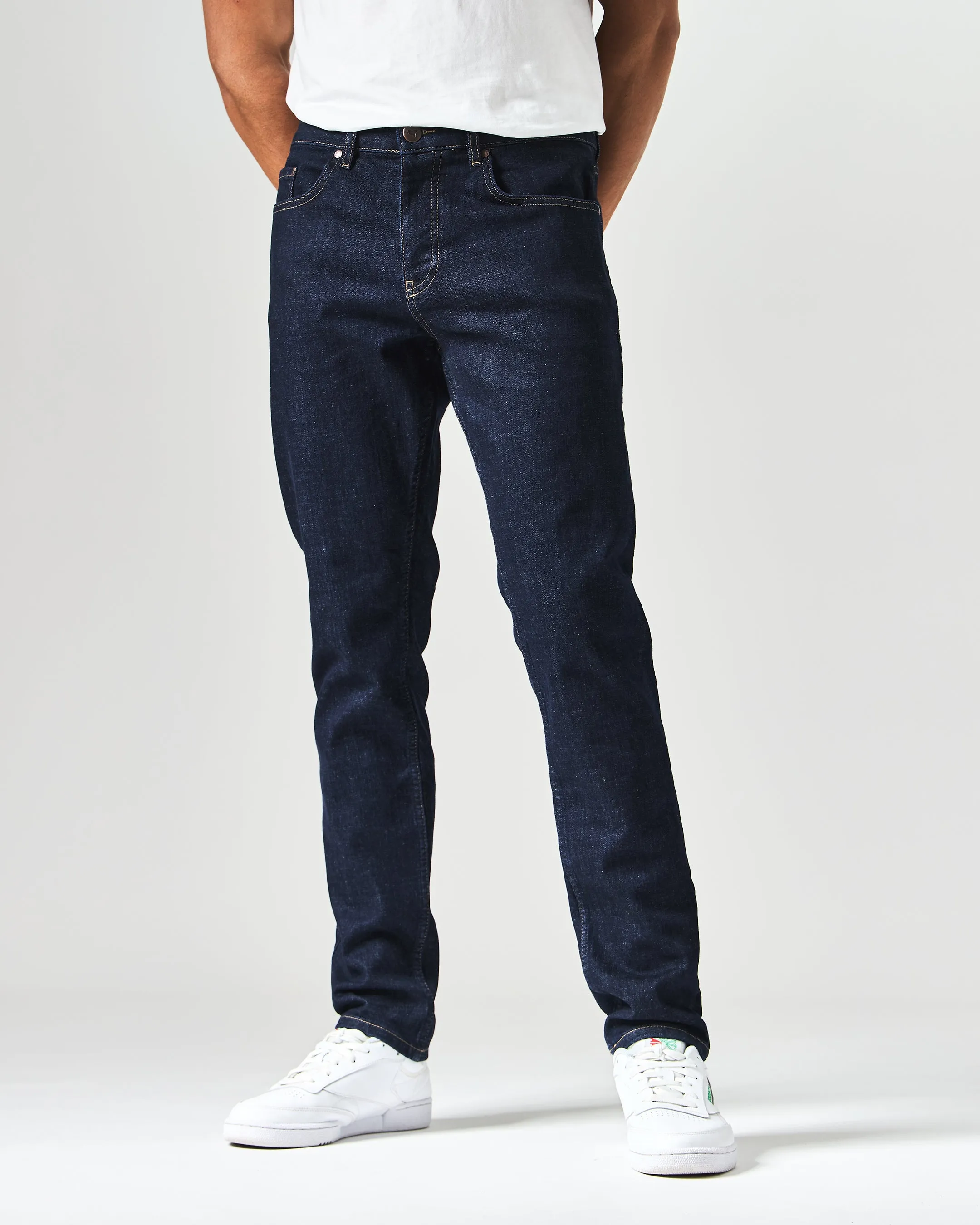 444 Tapered Dark Rinsed Denim Jeans