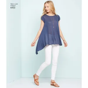 6453 Misses' Easy Knit Tops