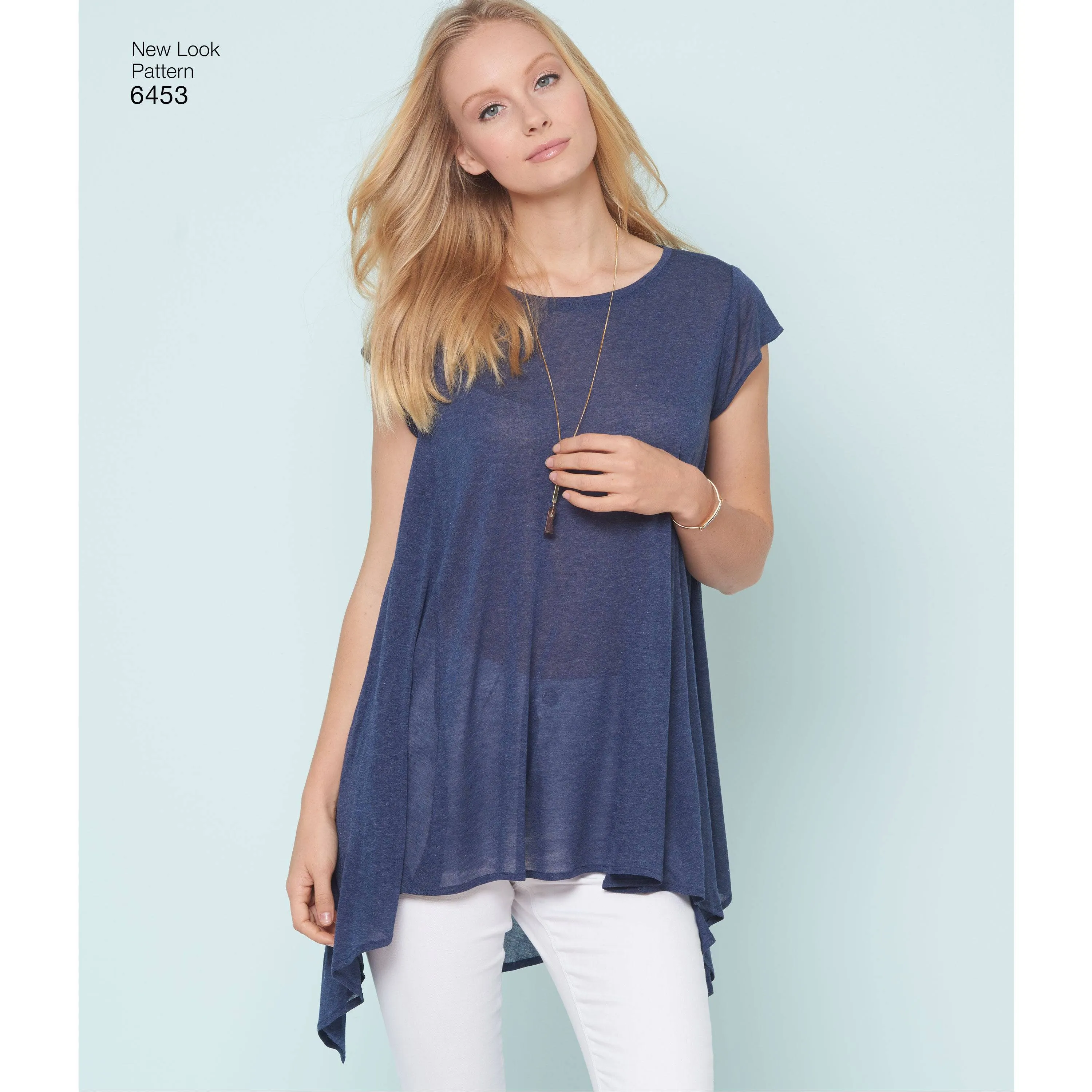 6453 Misses' Easy Knit Tops