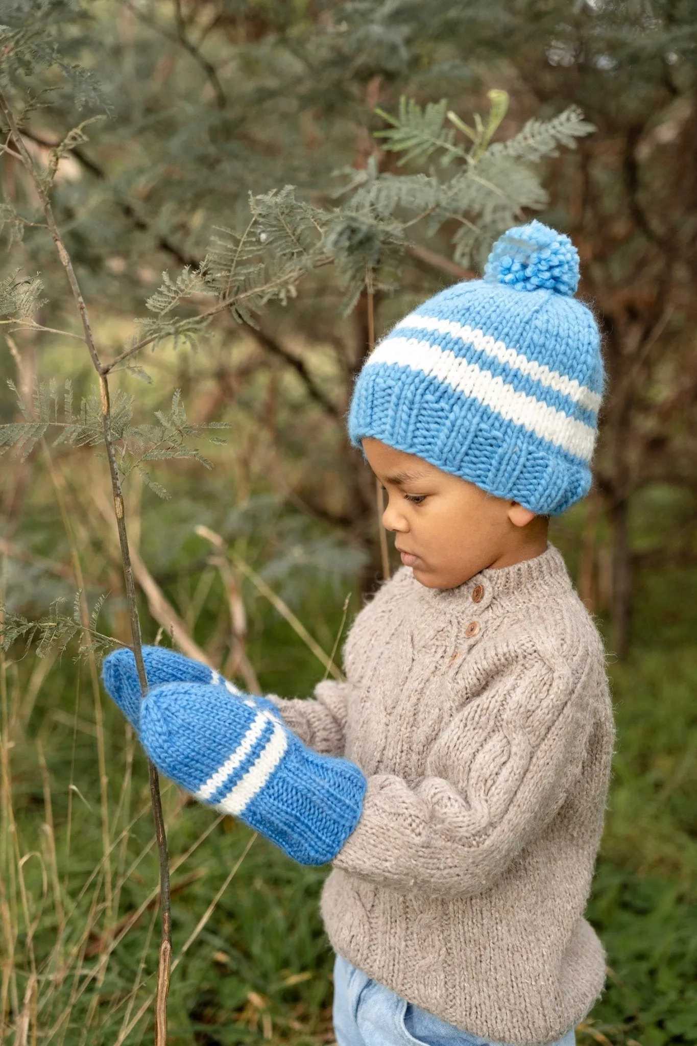 80's Beanie Blue