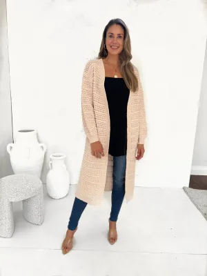 ADELE Chunky Knit Cardigan - Shell