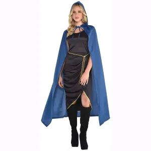 Adult Blue Slate Hooded Cape