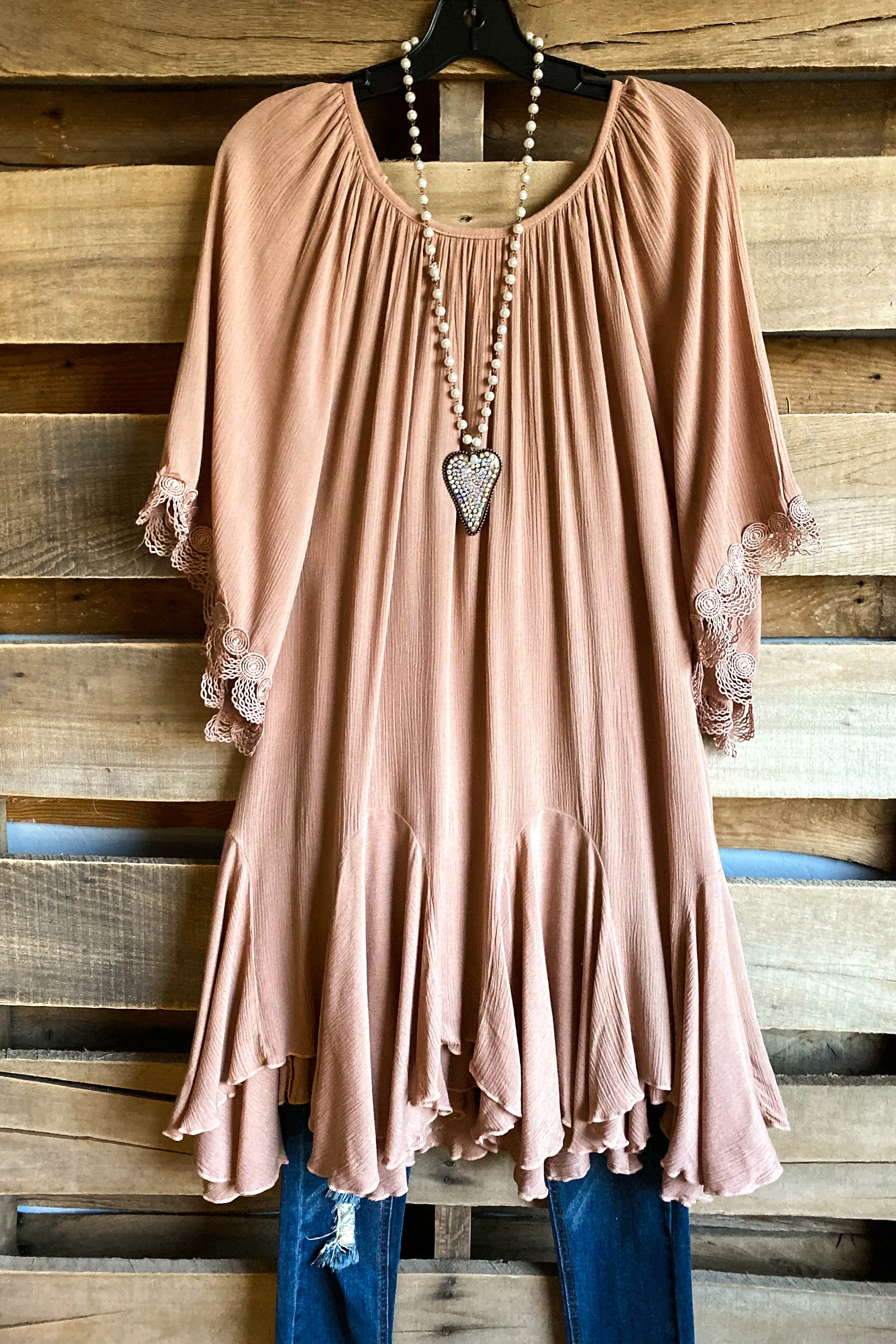 AHB EXCLUSIVE: Elegant Vibes Tunic - Sand