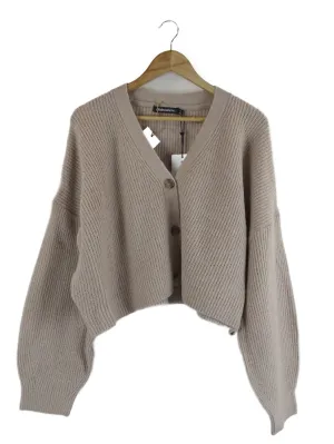 All About Eve 'Ari' Brown Cardigan 8 | BNWT