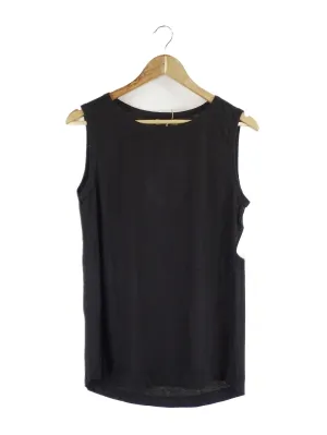 Amelius 'Aceline' Black Linen Tank Top L | BNWT