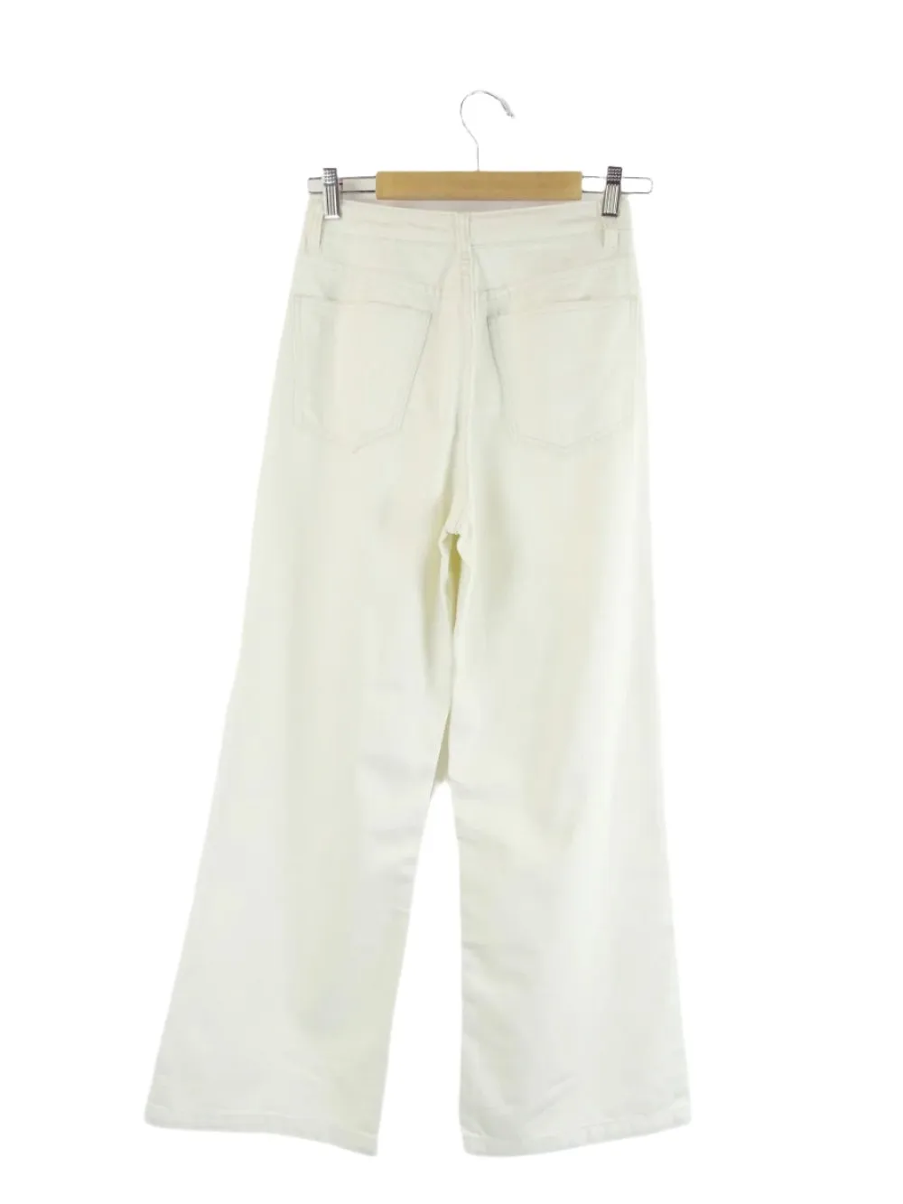 Amelius 'Tamar' Cream Wide Leg Jeans 6 | BNWT