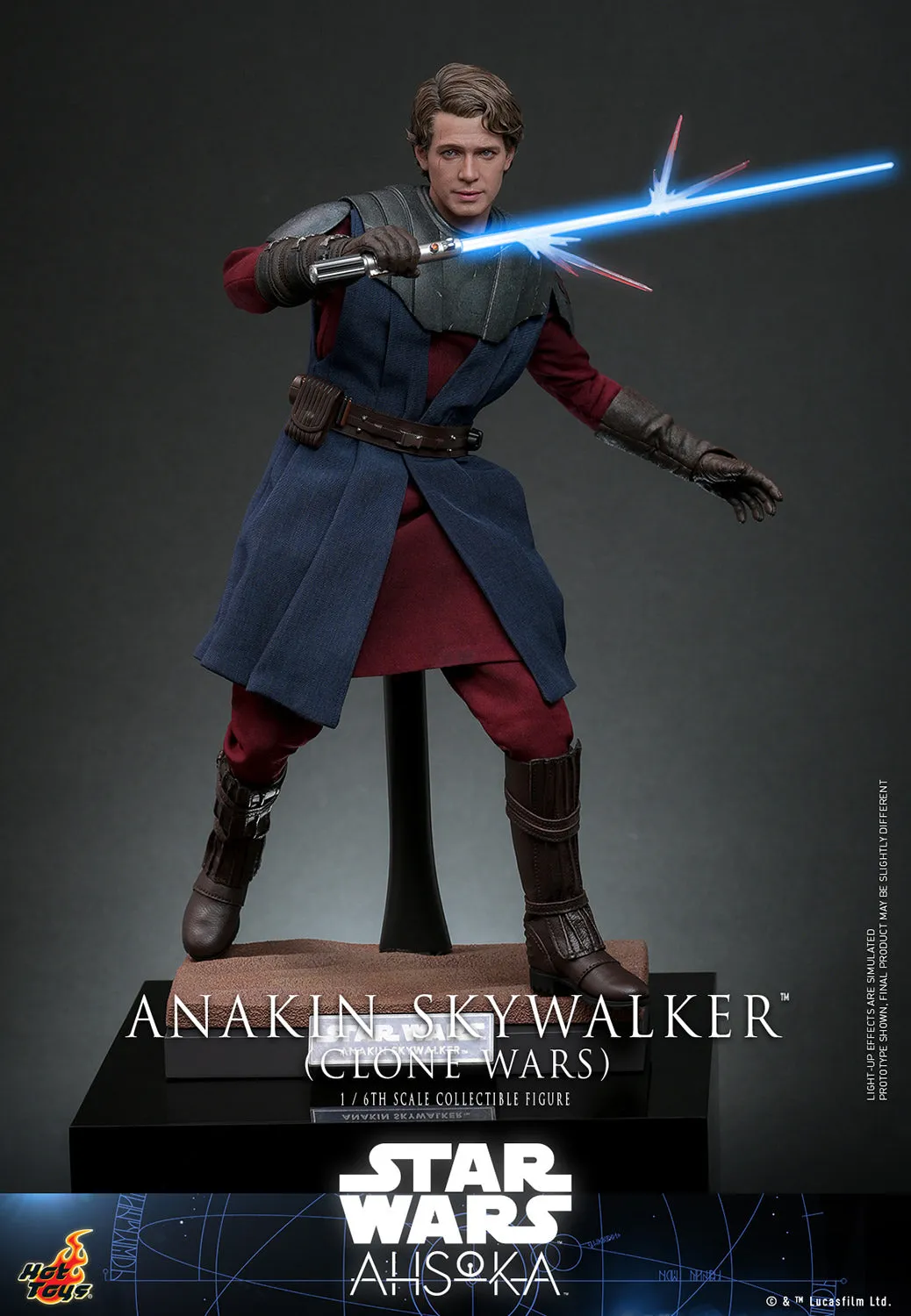 Anakin Skywalker (Clone Wars) Sixth Scale Figure by Hot Toys