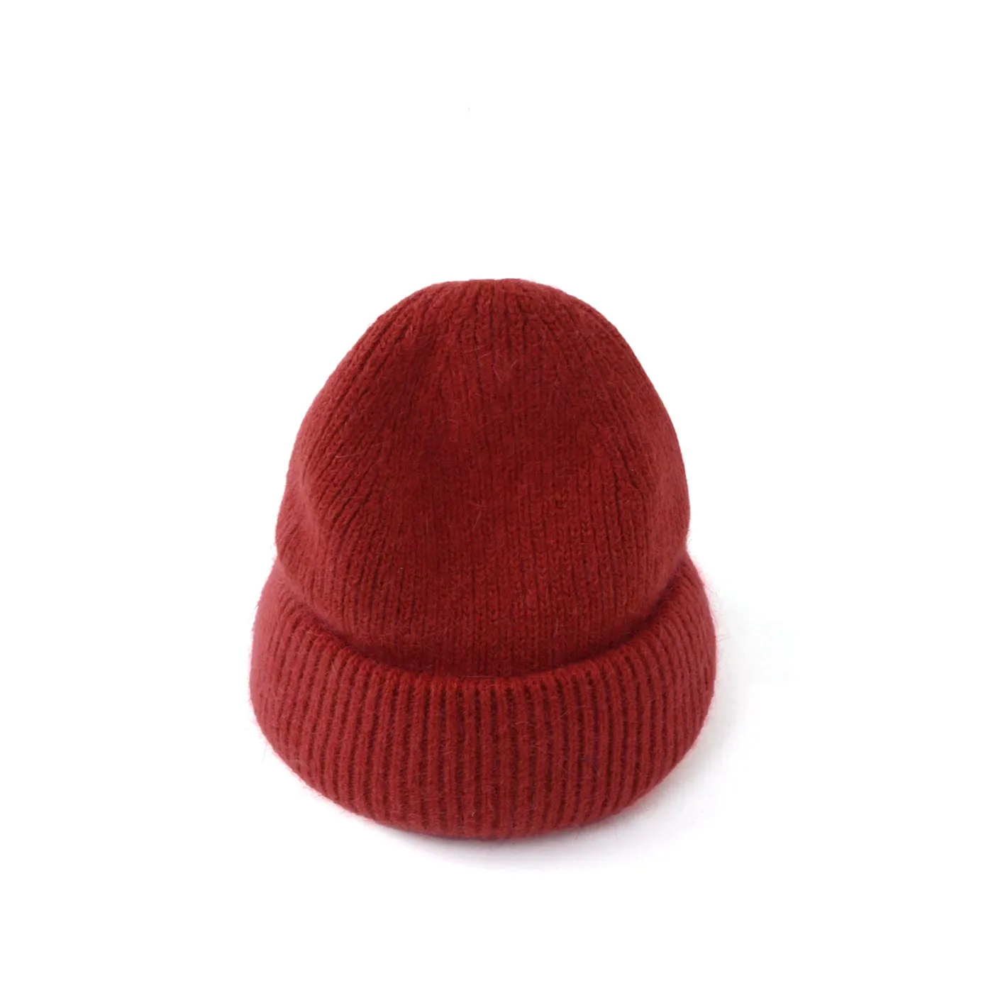 Angora Beanie / Burnt Red