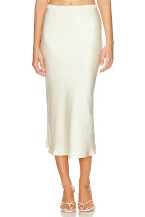 Anine Bing - Bar Silk Skirt in Sand