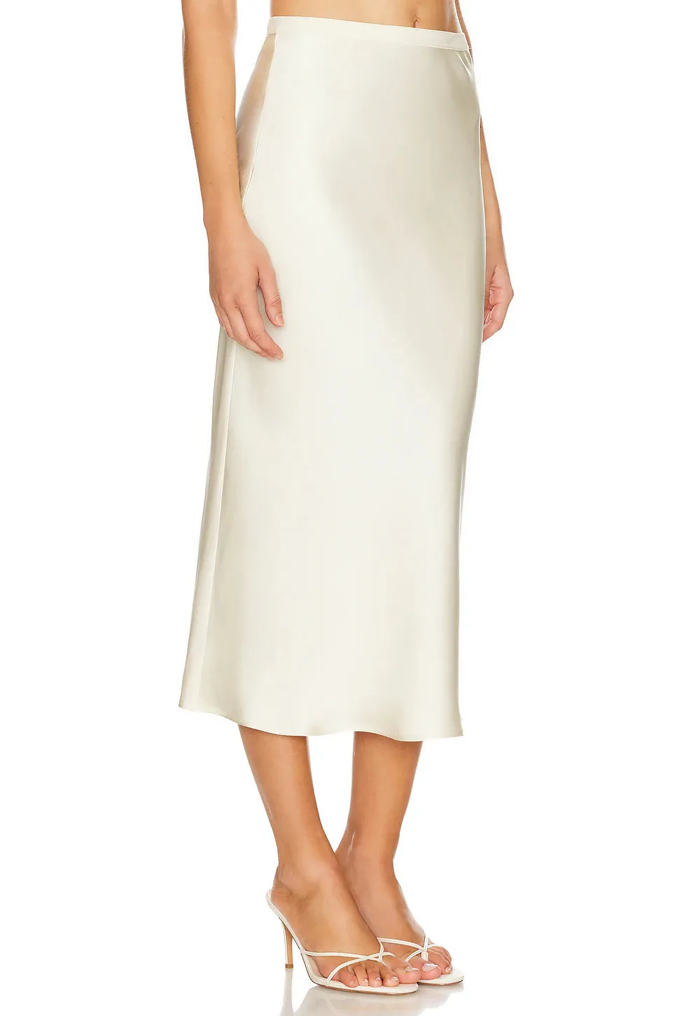 Anine Bing - Bar Silk Skirt in Sand