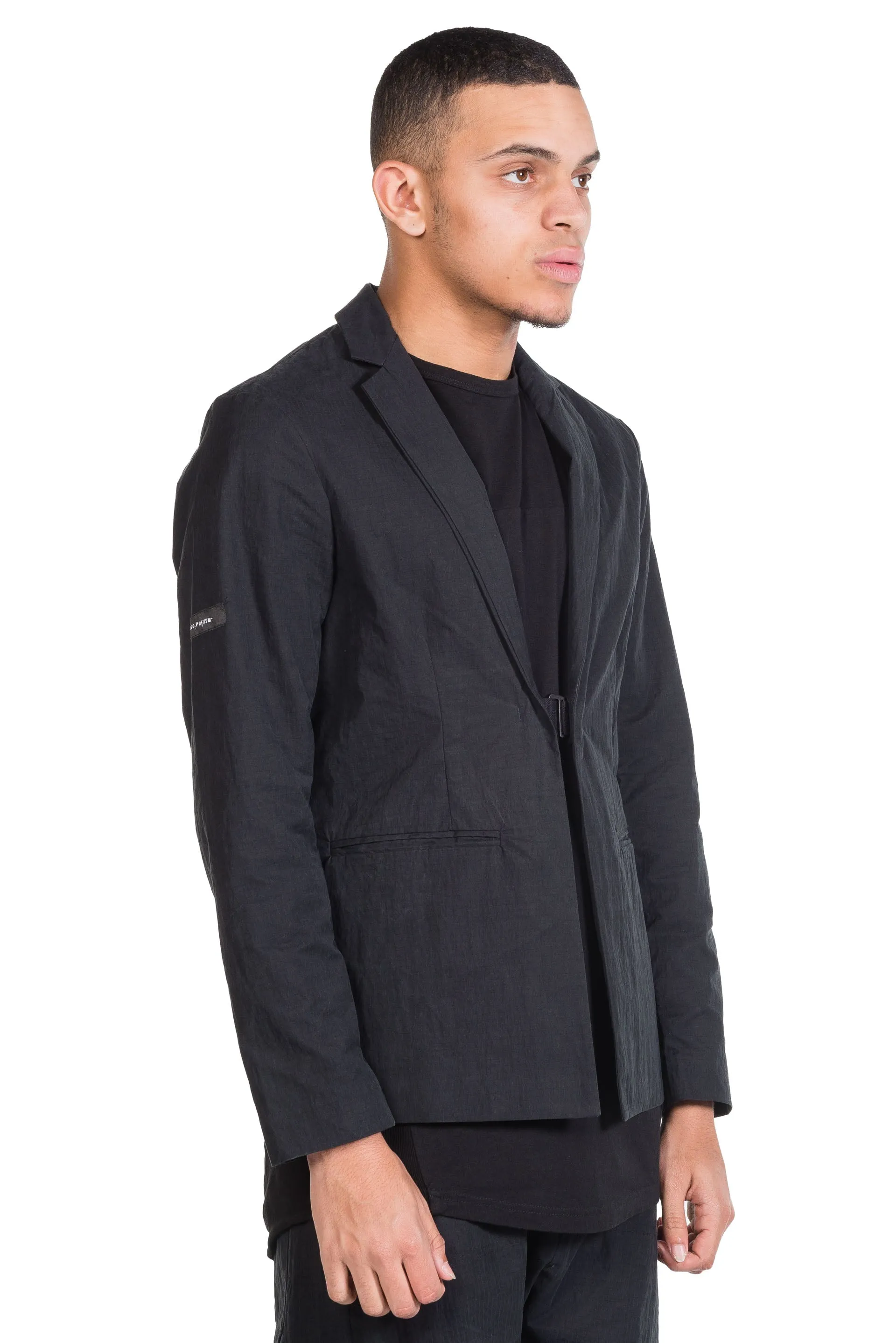 Blazer with Metal Hook Closure