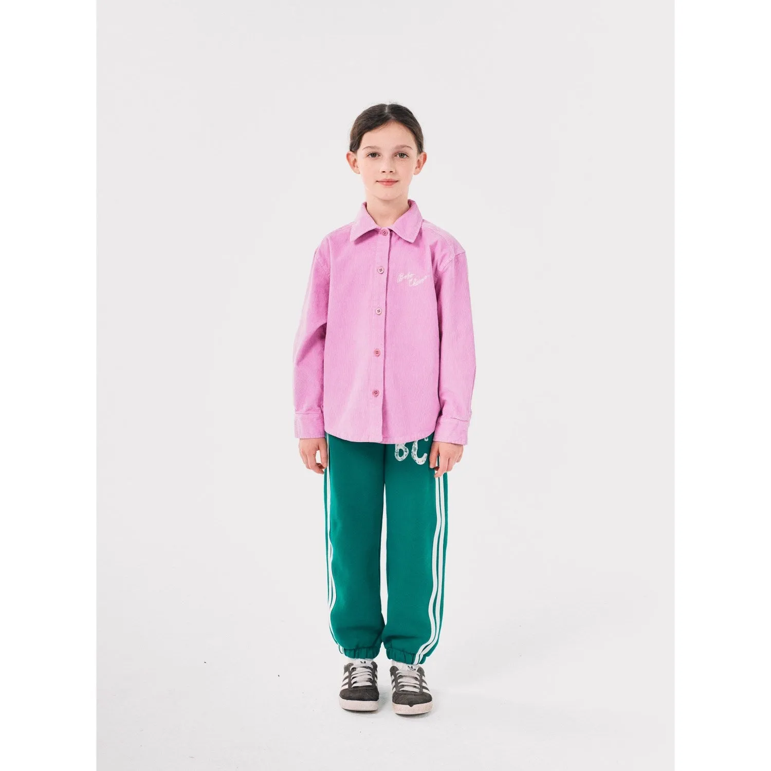 Bobo Choses Green B.C Shadow Stripes JAndging Pants