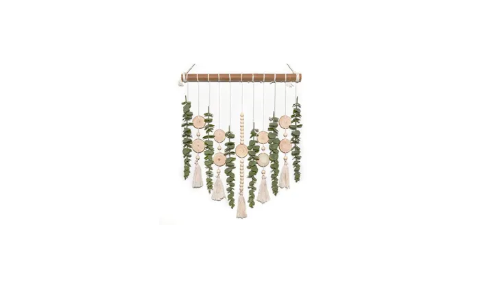 Boho Wall Decoration Fake Eucalyptus