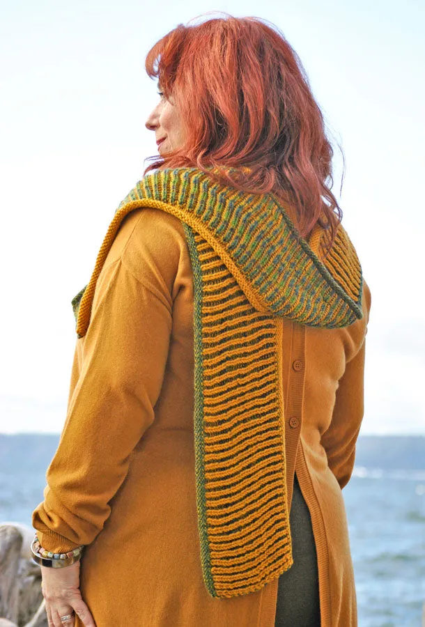 Channeled Colors Brioche Loop & Scarf 2.0 by Marcy New *Skacel Pattern*