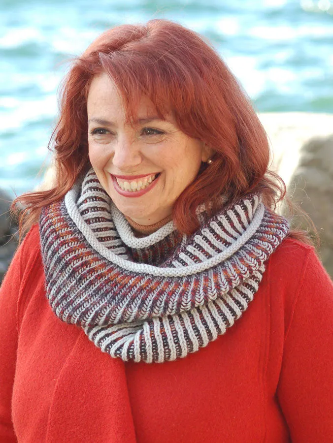 Channeled Colors Brioche Loop & Scarf 2.0 by Marcy New *Skacel Pattern*