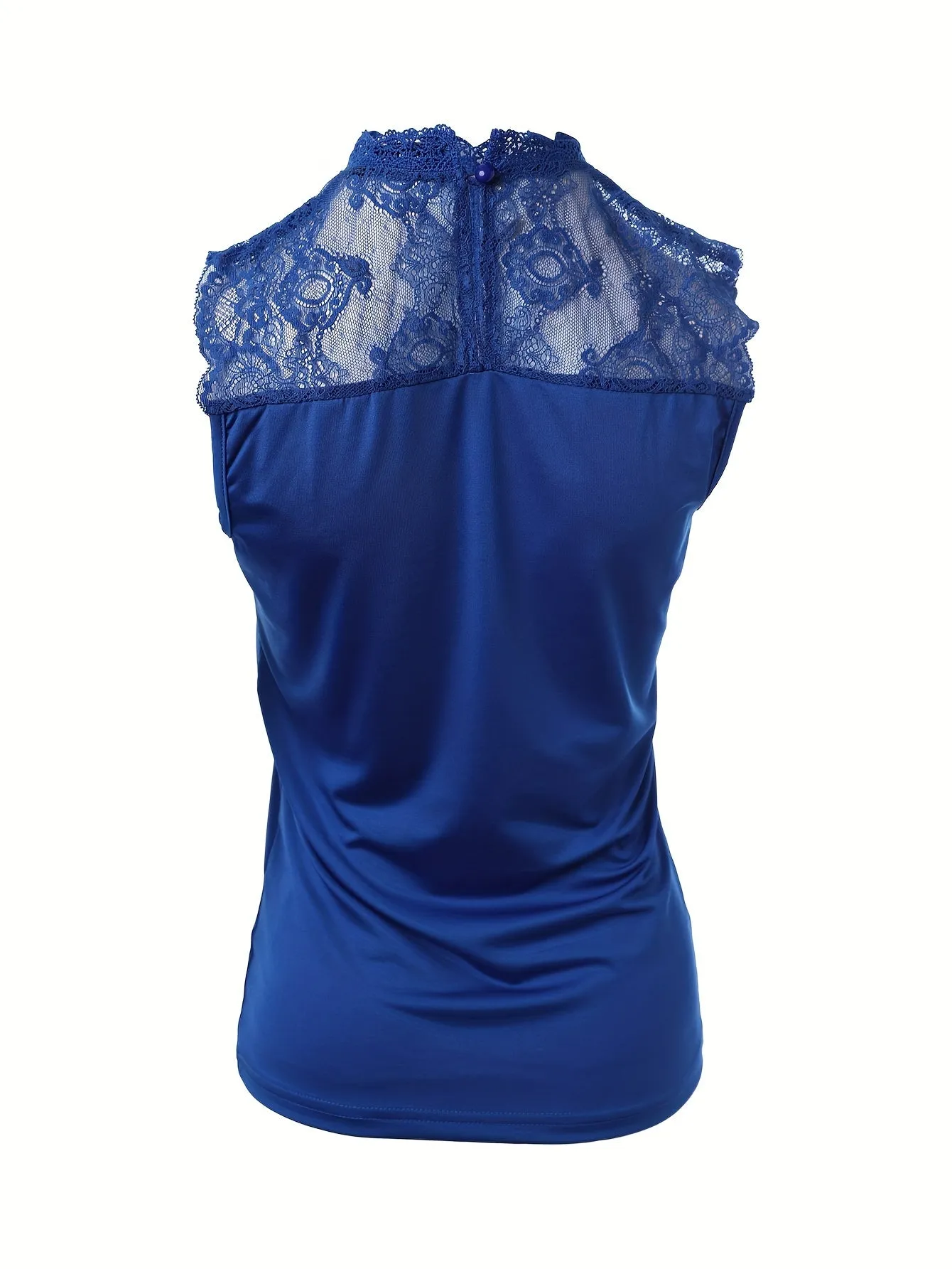 Chic Sleeveless Lace Top for Summer  Womens Fashion