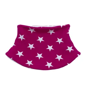 Child's Handmade Neck Warmer Stars Pink