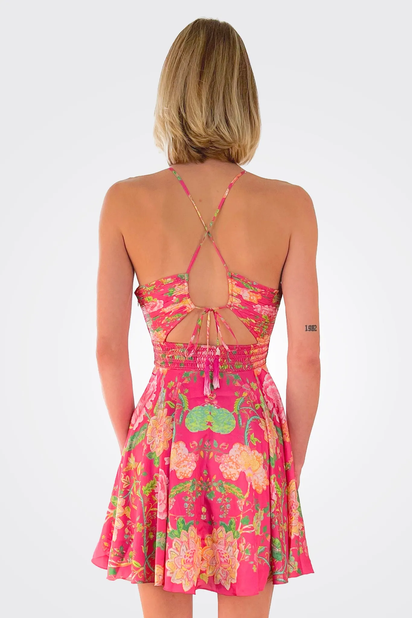 Chloe Mini Dress - Fuchsia Pink