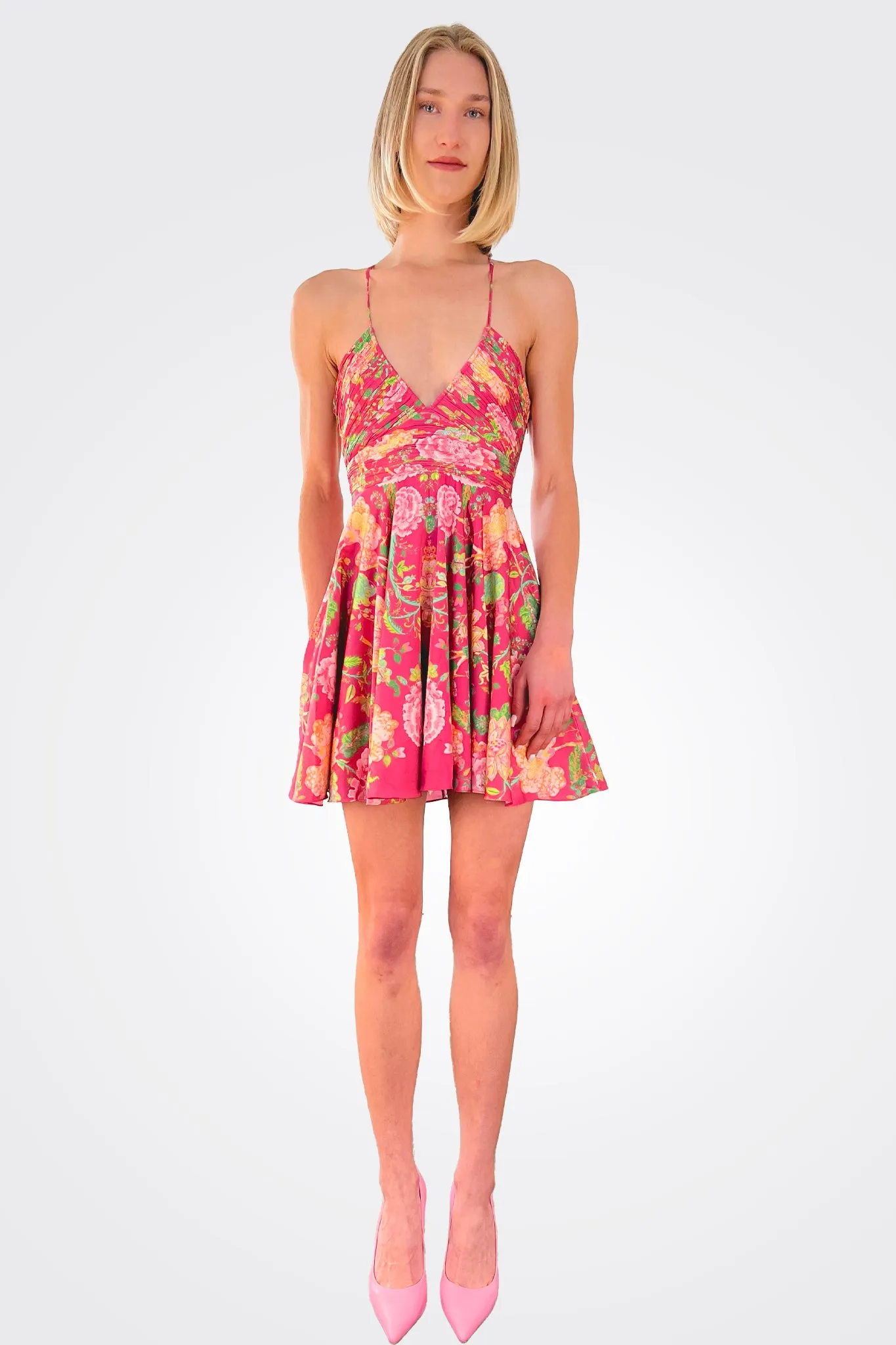 Chloe Mini Dress - Fuchsia Pink