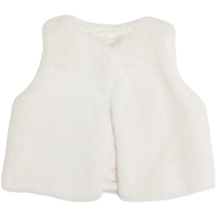 Claris Faux Fur Vest- size 12-18 Months