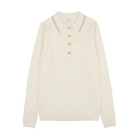 Coco Blanc Knit Girl Polo-Ivory