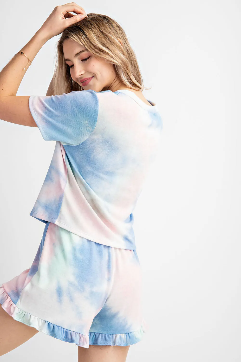 Cotton Candy Tie Dye Short Sleeve Top