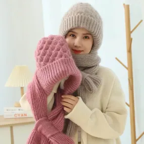 Cozy Knitted Beanie and Scarf Set