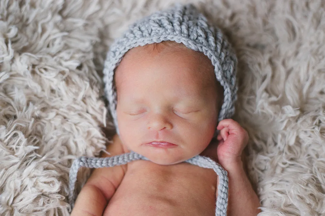 Crochet Pattern for Arrowhead Baby Bonnet | Crochet Baby Bonnet Pattern | Baby Hat Crocheting Pattern | DIY Written Crochet Instructions