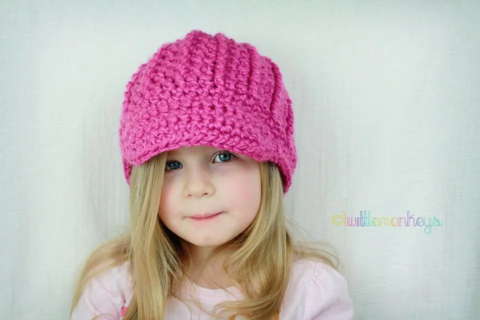 Crochet Pattern for Chunky Newsboy Beanie Hat | Crochet Hat Pattern | Hat Crocheting Pattern | DIY Written Crochet Instructions