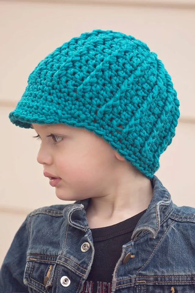 Crochet Pattern for Chunky Newsboy Beanie Hat | Crochet Hat Pattern | Hat Crocheting Pattern | DIY Written Crochet Instructions