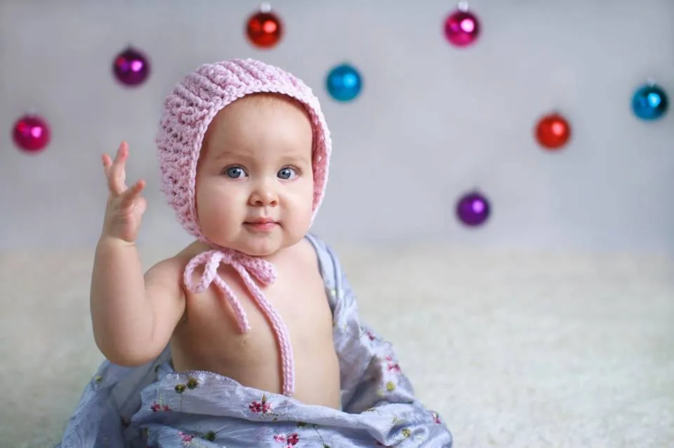 Crochet Pattern for Double Helix Baby Bonnet | Crochet Baby Bonnet Pattern | Baby Hat Crocheting Pattern | DIY Written Crochet Instructions