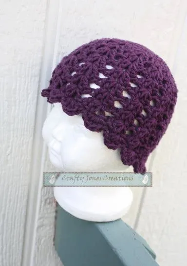 Crochet Pattern for Emily Flapper Beanie | Crochet Hat Pattern | Hat Crocheting Pattern | DIY Written Crochet Instructions