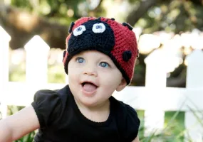 Crochet Pattern for Love Bug Ladybug Beanie | Crochet Hat Pattern | Hat Crocheting Pattern | DIY Written Crochet Instructions