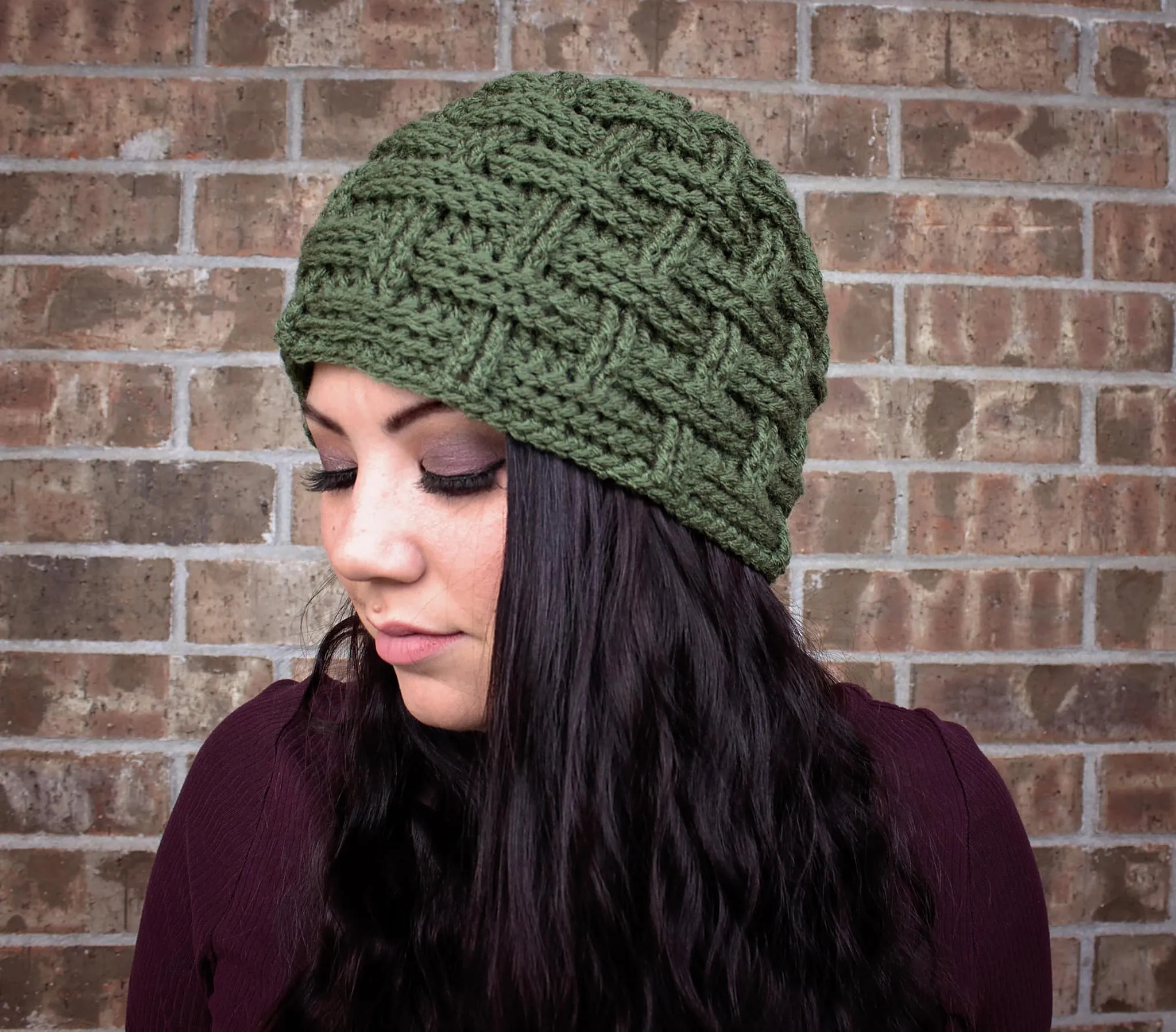 Crochet Pattern for Winter Weave Beanie | Crochet Hat Pattern | Hat Crocheting Pattern | DIY Written Crochet Instructions