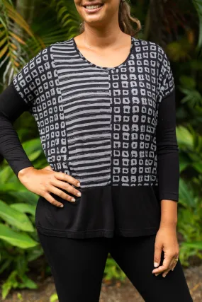 Cube Stripe Combo Tunic