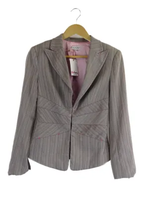 Culture Grey Striped Blazer 8