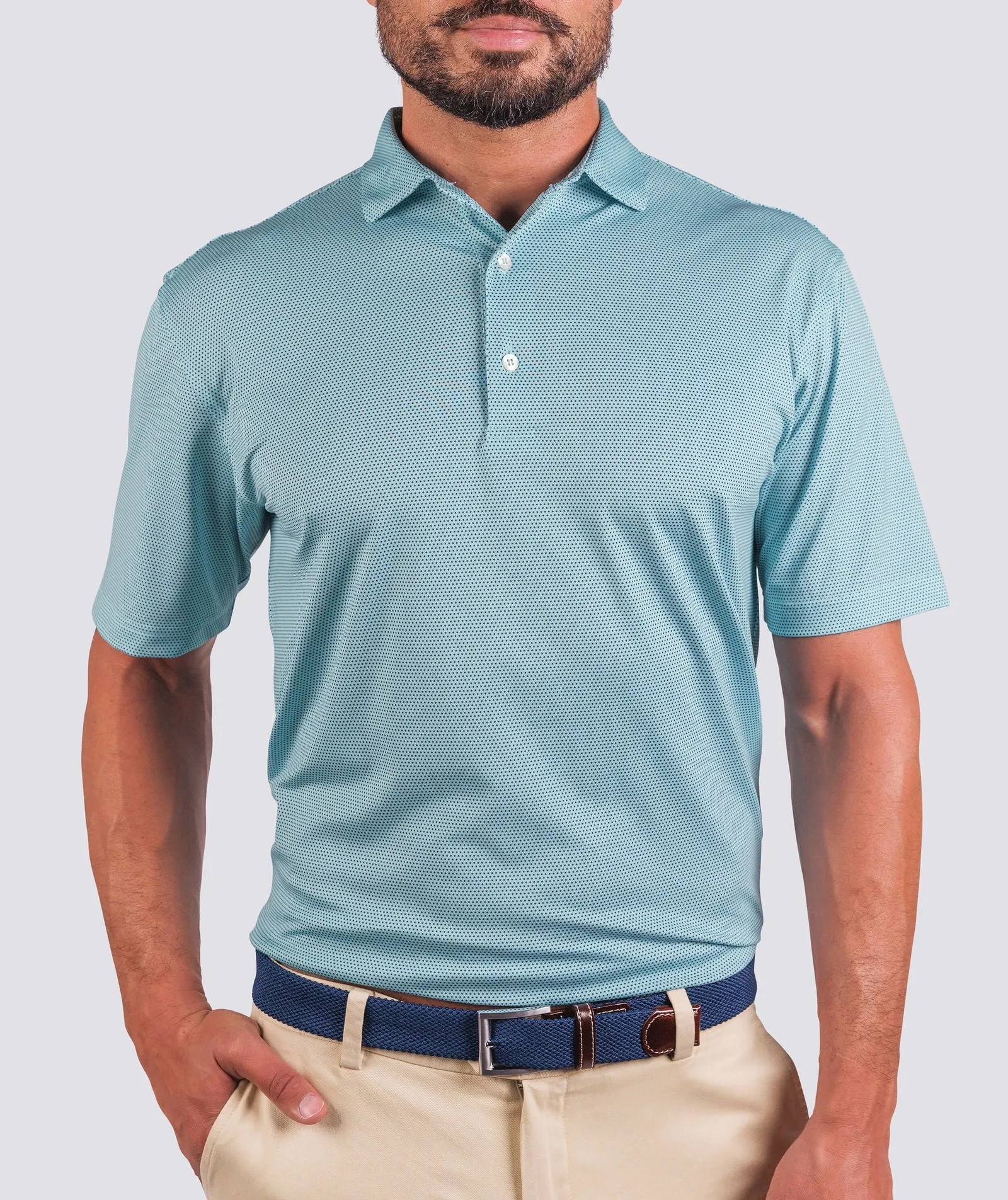 Cyrus Dot Pique Performance Polo