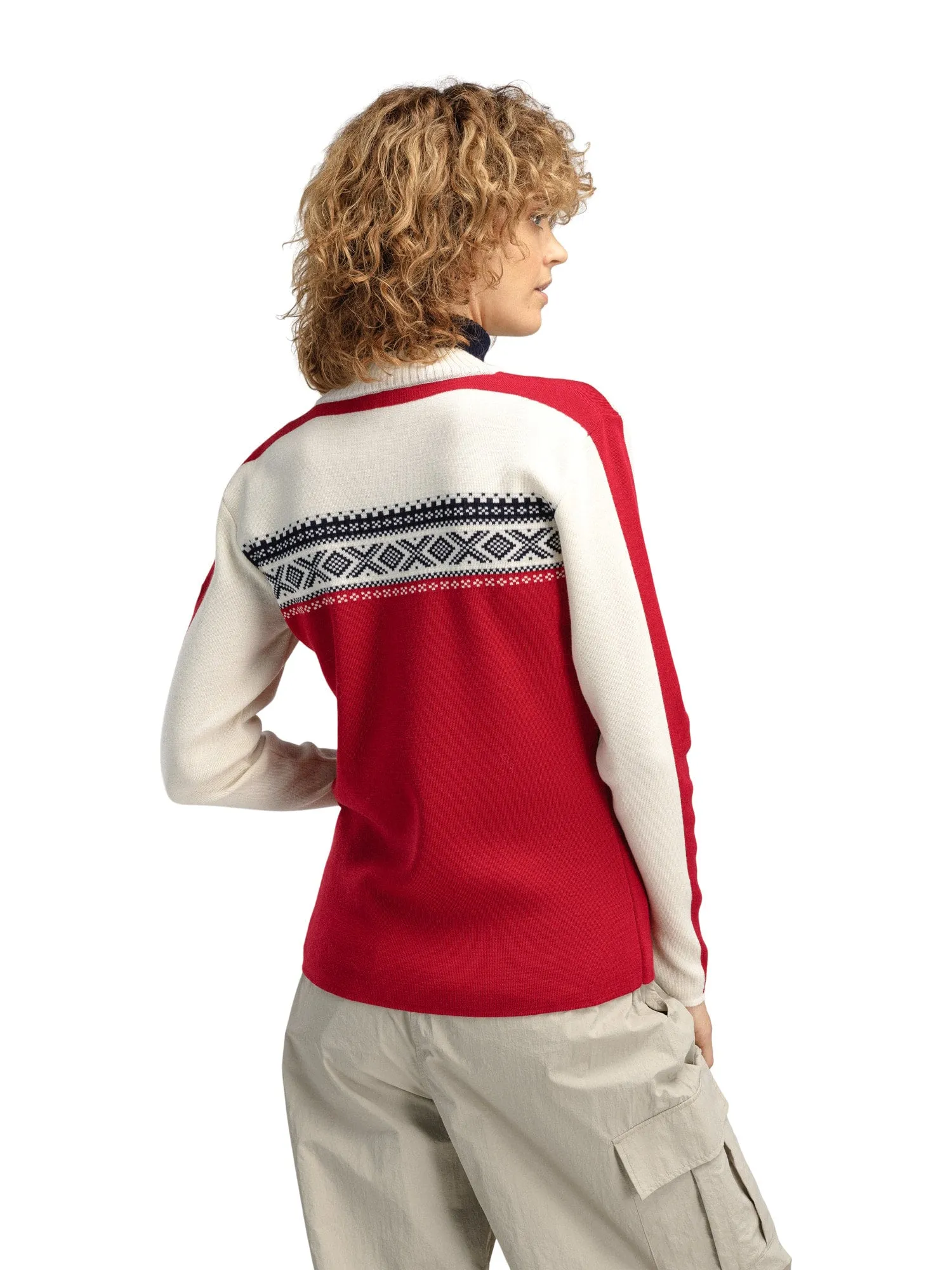 Dale of Norway | Dystingen Sweater | Women's | Raspberry/Off White/Navy