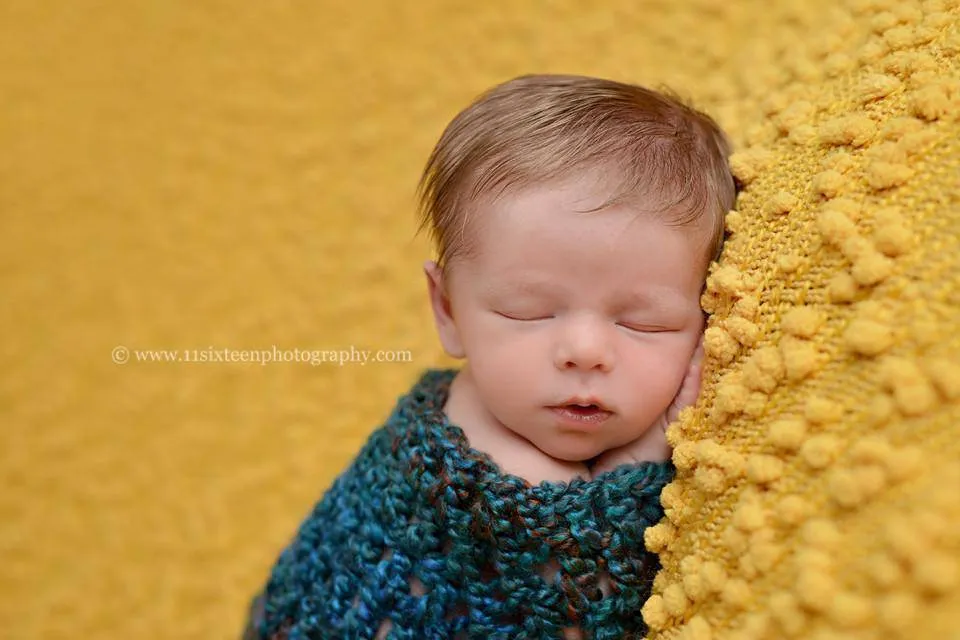 Dark Teal Newborn Baby Cocoon