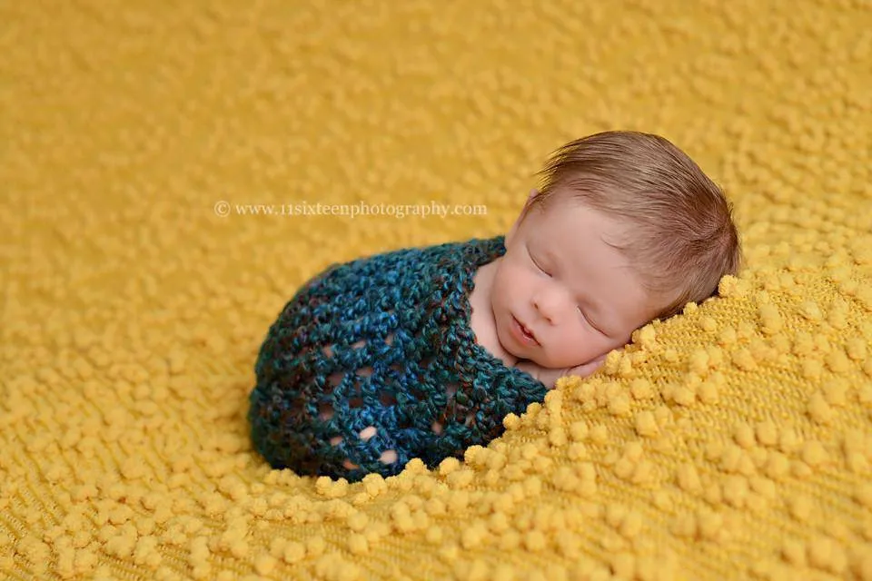 Dark Teal Newborn Baby Cocoon