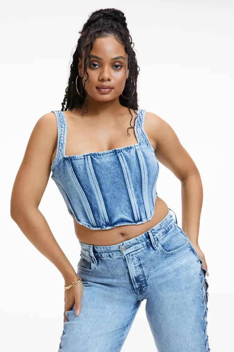 Denim Corset Indigo