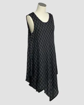 Diagonal Tunic in Black Check