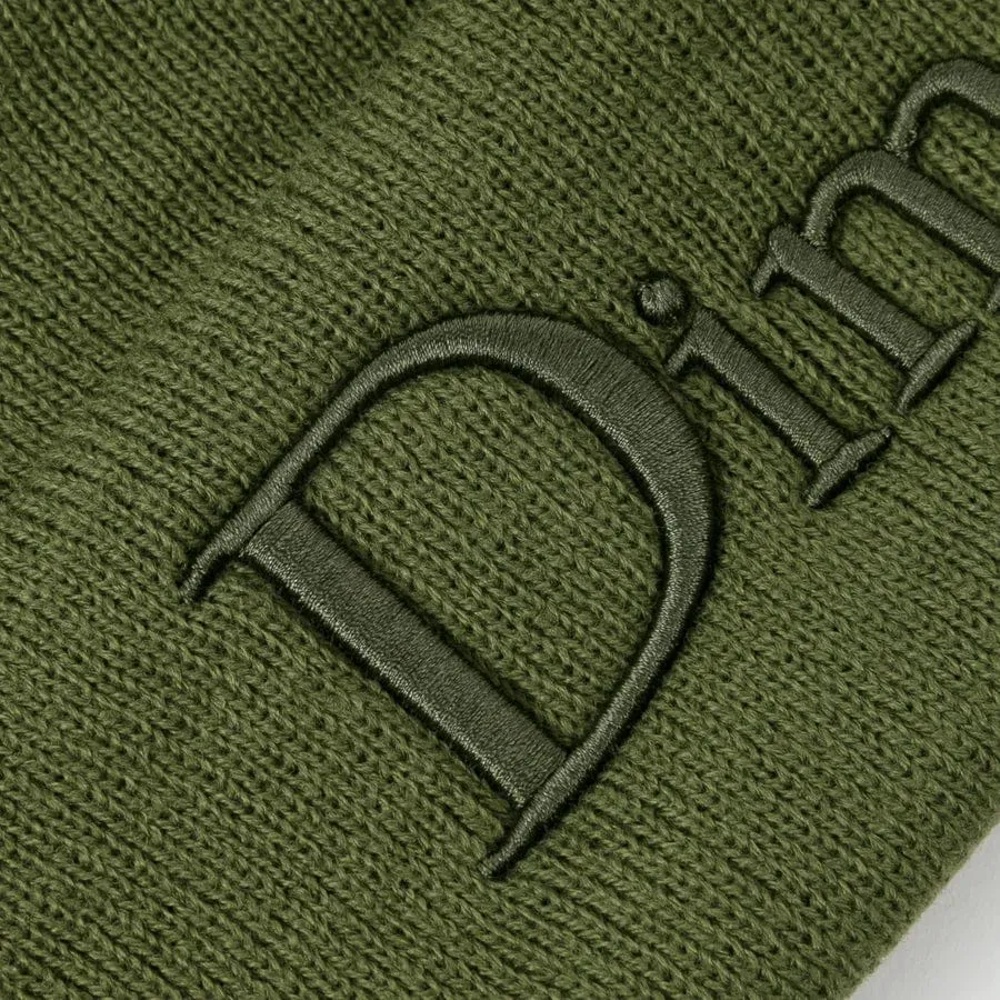 Dime MTL Classic 3D Logo Beanie Olive Green