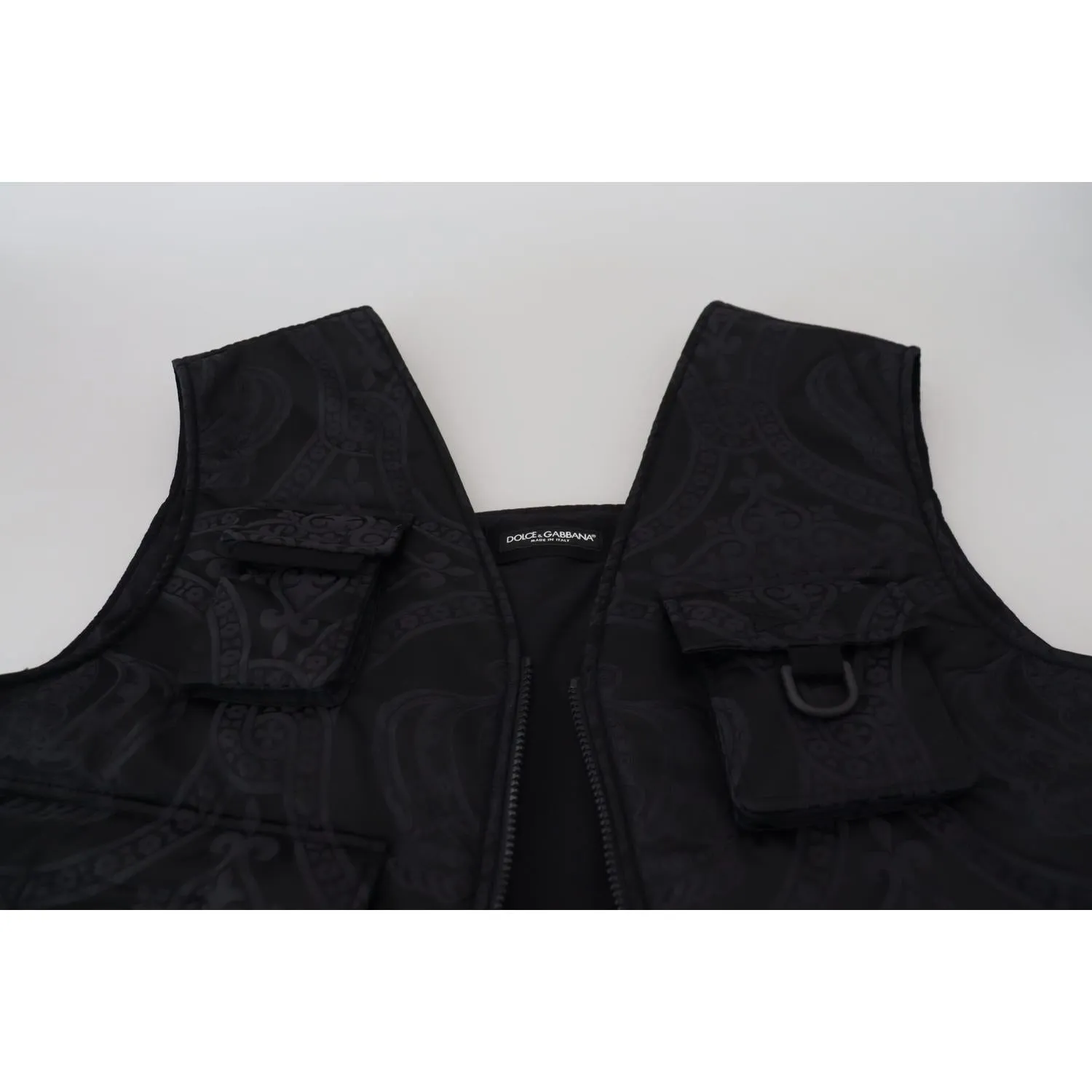 Dolce & Gabbana Elegant Sleeveless Vest Jacket in Black