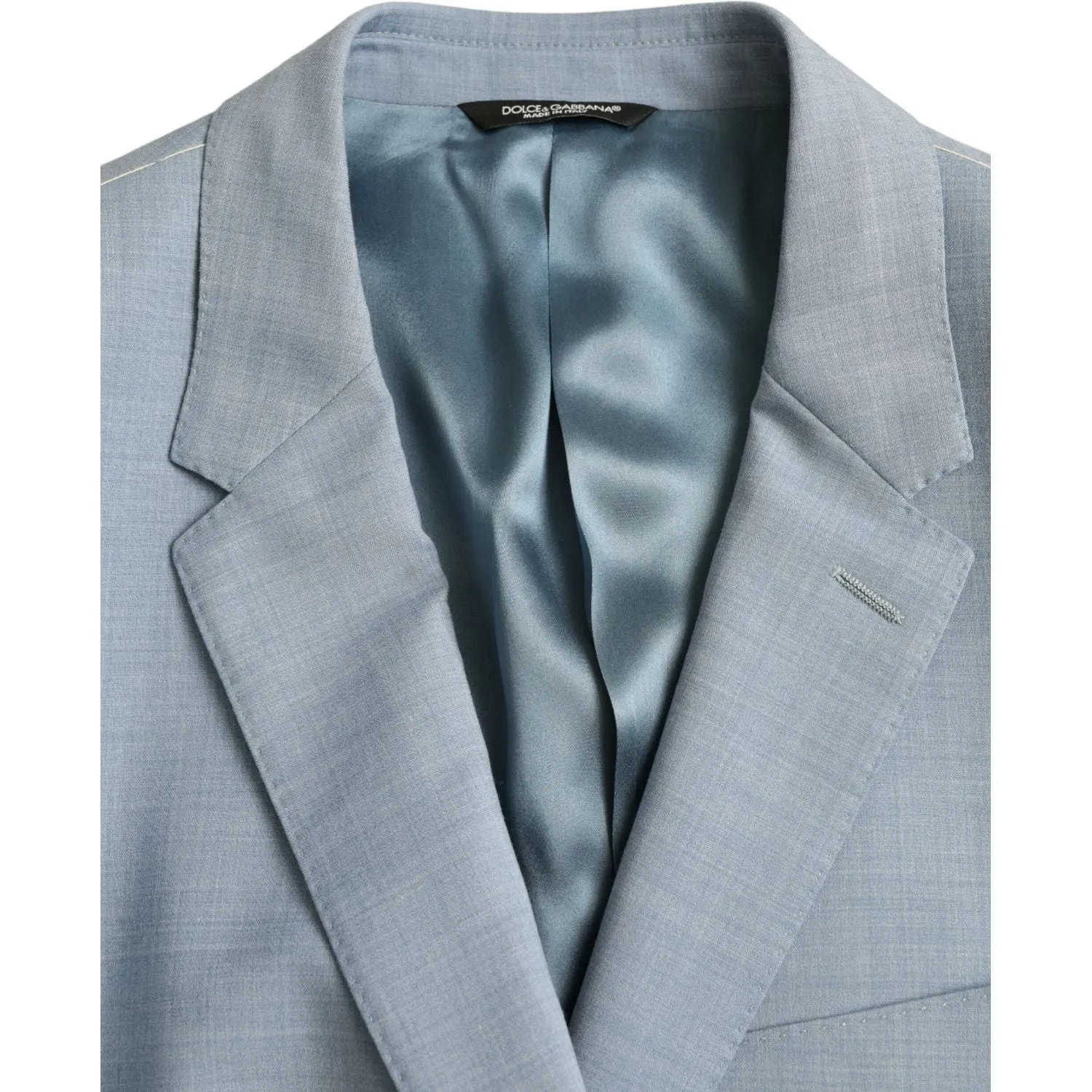 Dolce & Gabbana Light Blue Polyester MARTINI Formal 2 Piece Suit