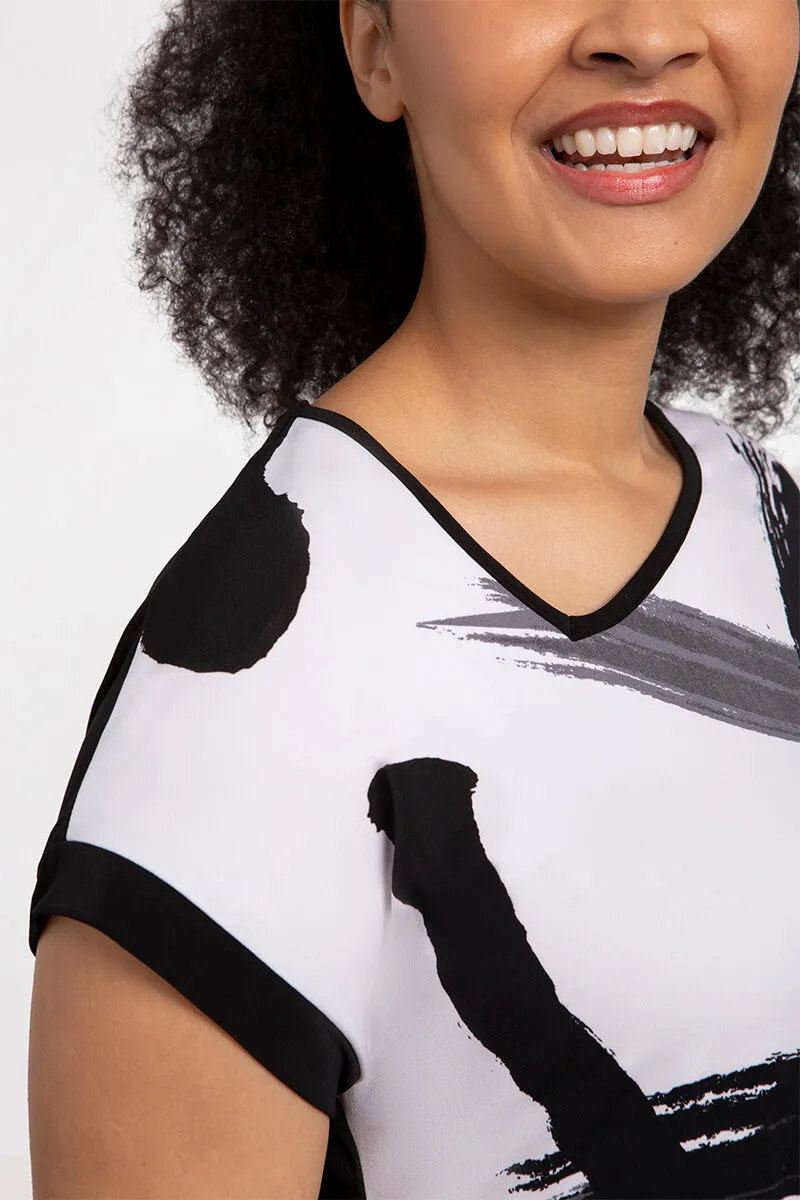 Dolman Angle Tunic | Abstract