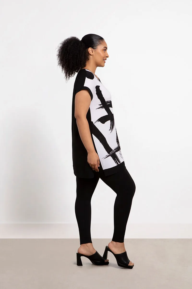 Dolman Angle Tunic | Abstract